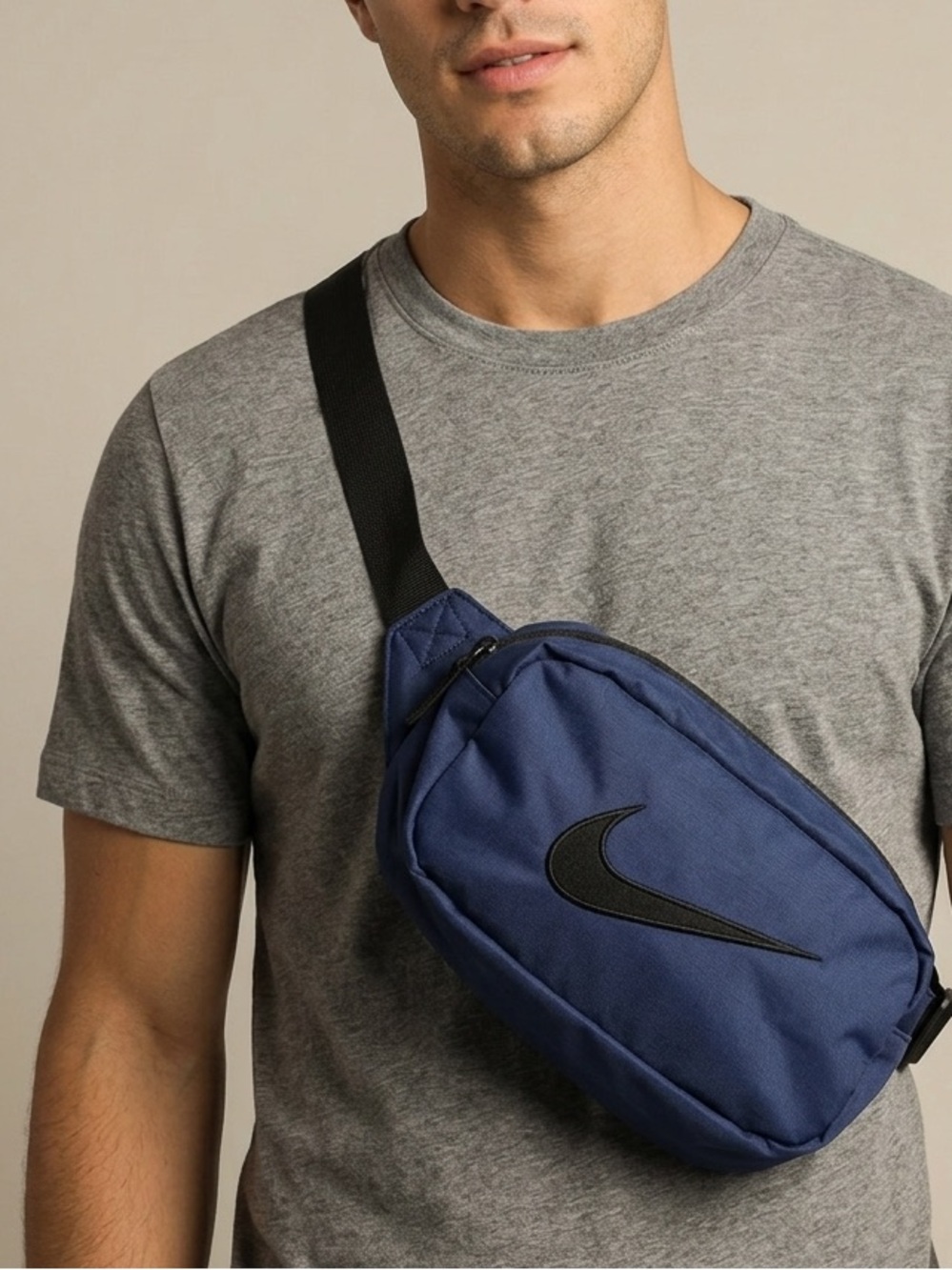 Nike Blue Nylon Fanny Pack Belt Bag